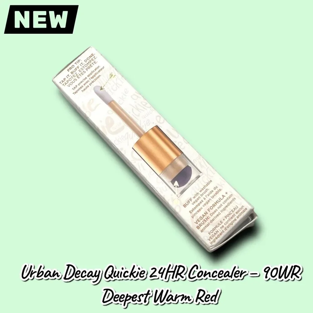 New Urban Decay Quickie 24HR Full-Coverage Waterproof Concealer – 90WR Deepest W